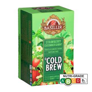 Basilur Caffeine-Free Cold Brew - Strawberry Cucumber & Mint