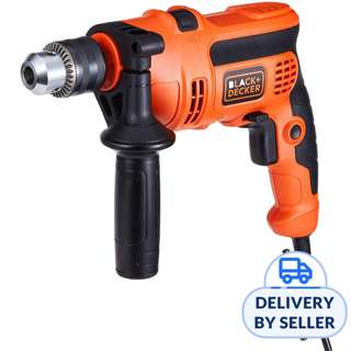 Black+Decker Hammer Drill w/ Tool Box & Drill Bits - KR704REK