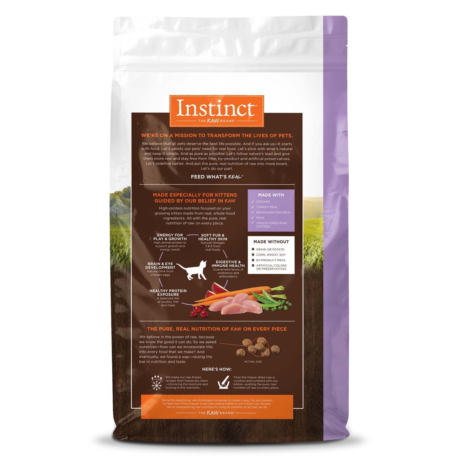 Instinct brand cat store food