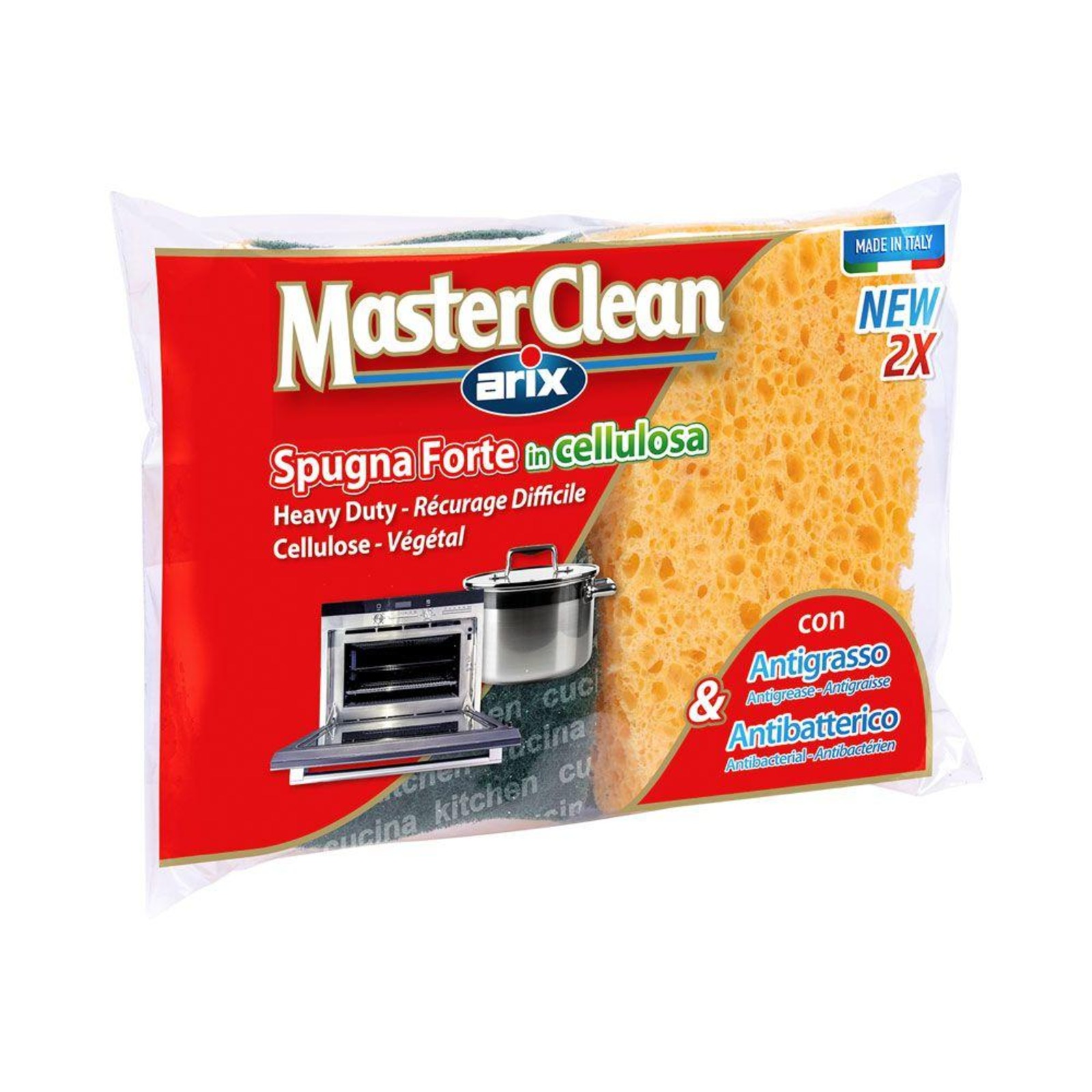 Arix MasterClean Antigrease & Antibacterial Cellulose Sponge | NTUC ...