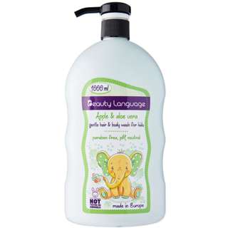 Beauty Language Kids Hair and Body Wash Apple and Aloe Vera Beauty Language Kids Hair and Body Wash Apple and Aloe Vera