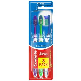 Colgate Extra Clean Toothbrush (Medium) 3s