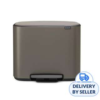 Brabantia Bo Pedal Bin 36 Ltr Platinum