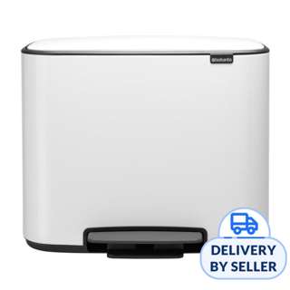 Brabantia Bo Pedal Bin 36 Ltr White