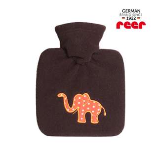 Reer Safari Hot Water Bottle with Fleece Cover Elephant