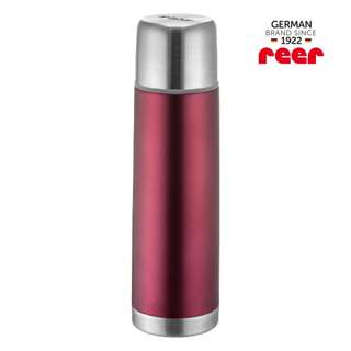 Reer Colour Stainless Steel Vacuum Bottle - Berry Red