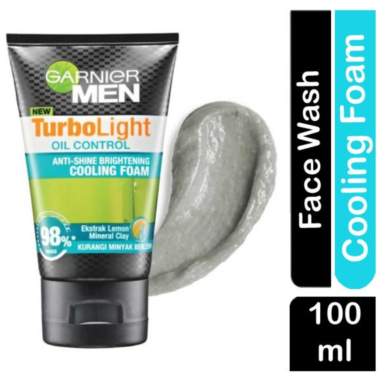 Garnier MEN Turbolight OilControl Brightening Cooling Foam NTUC