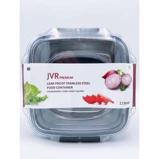 JVR Premium Stainless Steel Food Container With Lid 2130ml