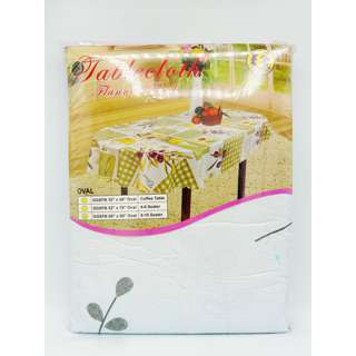 Dolphin Collection Flannel Back Tablecloth 60" X 90" Oval