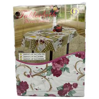 Dolphin Collection PVC Flannel Back Tablecloth 52" X 70" Oval