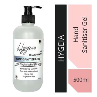 Hygeia Hand Sanitiser Gel with 70% Ethanol (Unscented)