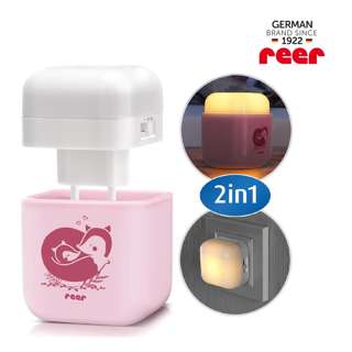 Reer 2in1 SleepLight LED Night Light - Cherry Blossom Pink