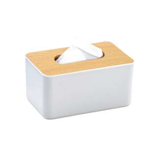Citylife Tissue Holder with Wooden Lid