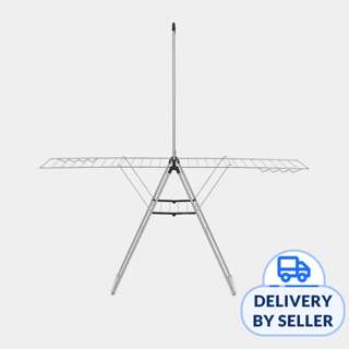 Brabantia HangOn Drying Rack 25mtr with Rod Metallic Grey
