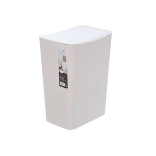 Citylife 12L Keyboard Design Swivel Bin Bottega White