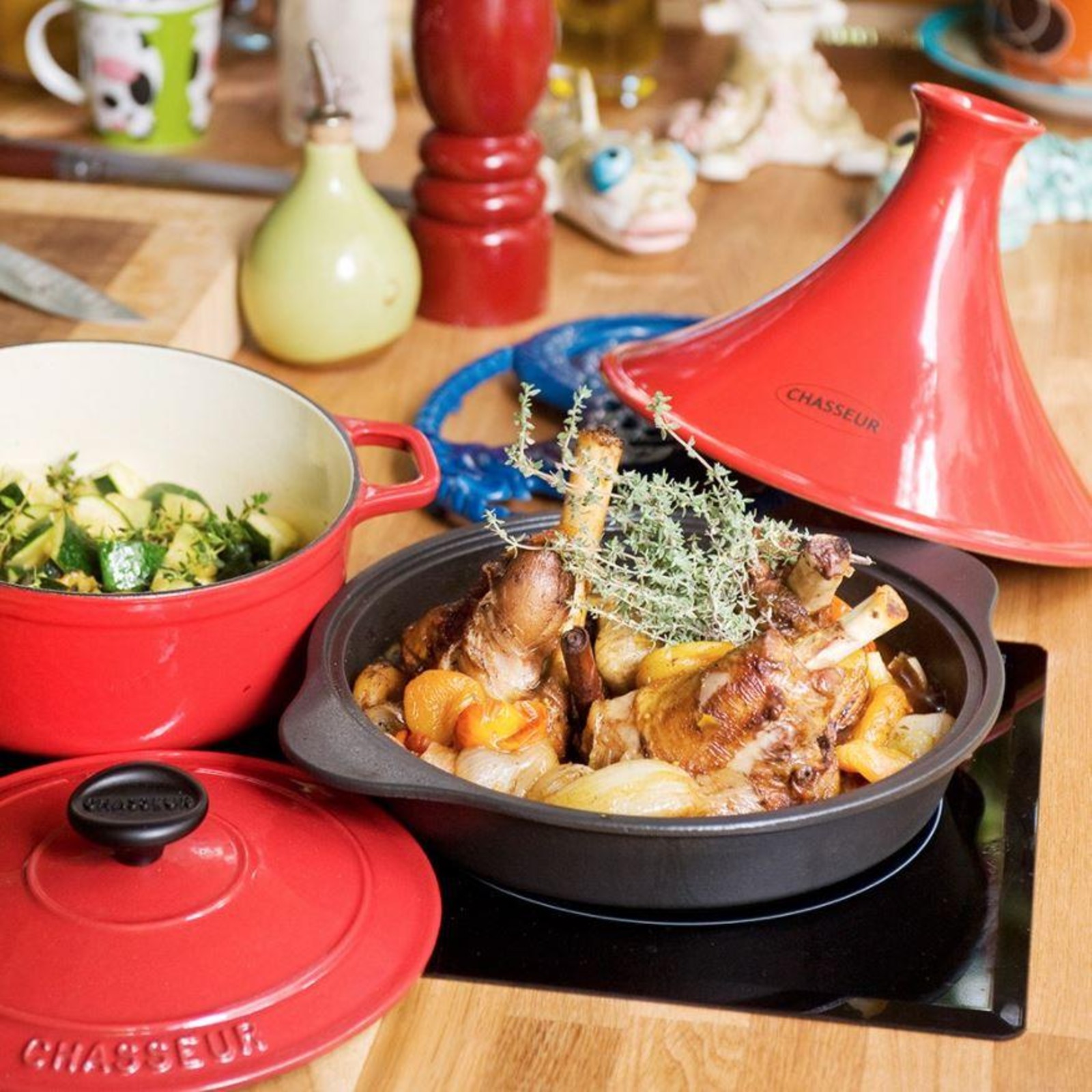Chasseur Cast Iron Round Casserole 20cm 2,5Ltr Quartz/Black | NTUC