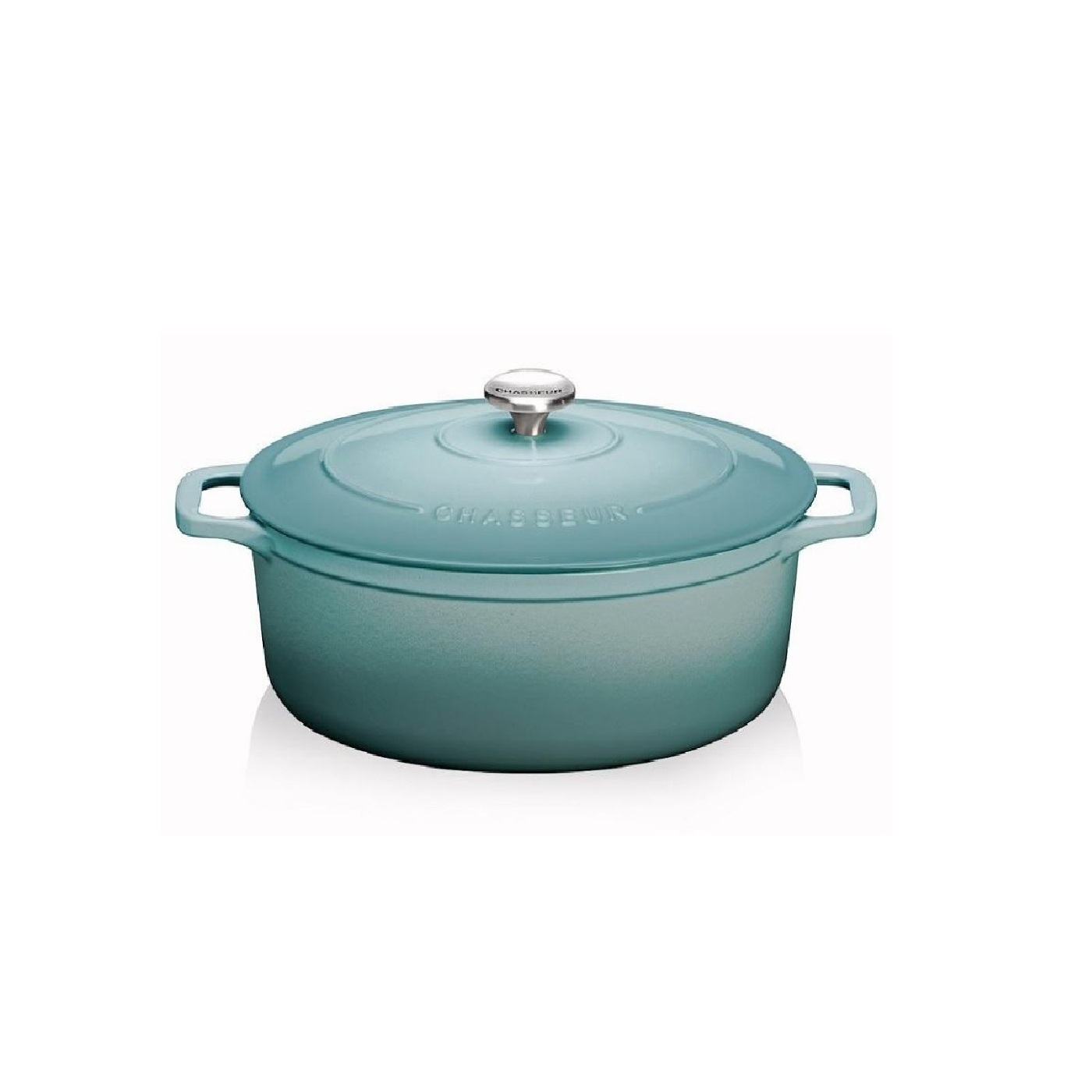 LE CREUSET - 週末お値下げ）CHASSEUR★round casserole 22cm Chasseur - Round Casserole - Caviar