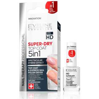 Eveline Nail Therapy Super Dry Top Coat 5 In 1