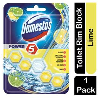Domestos Power 5 Lime Toilet Block