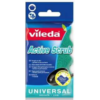 Vileda Pur Scouring Sponge 3s
