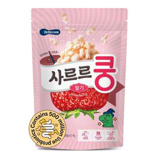 BeBecook Baby Melting Puff w Probiotics - Strawberry