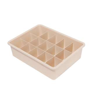 SWEET HOME Underwear Storage Box - Beige (15 Grids) SWEET HOME Underwear Storage Box - Beige (15 Grids)