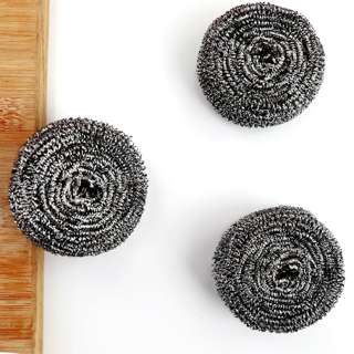 No Brand 6pcs Stainless steel ball sponge