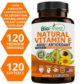 Biofinest Natural Vitamin E 400IU Antioxidant Supplement