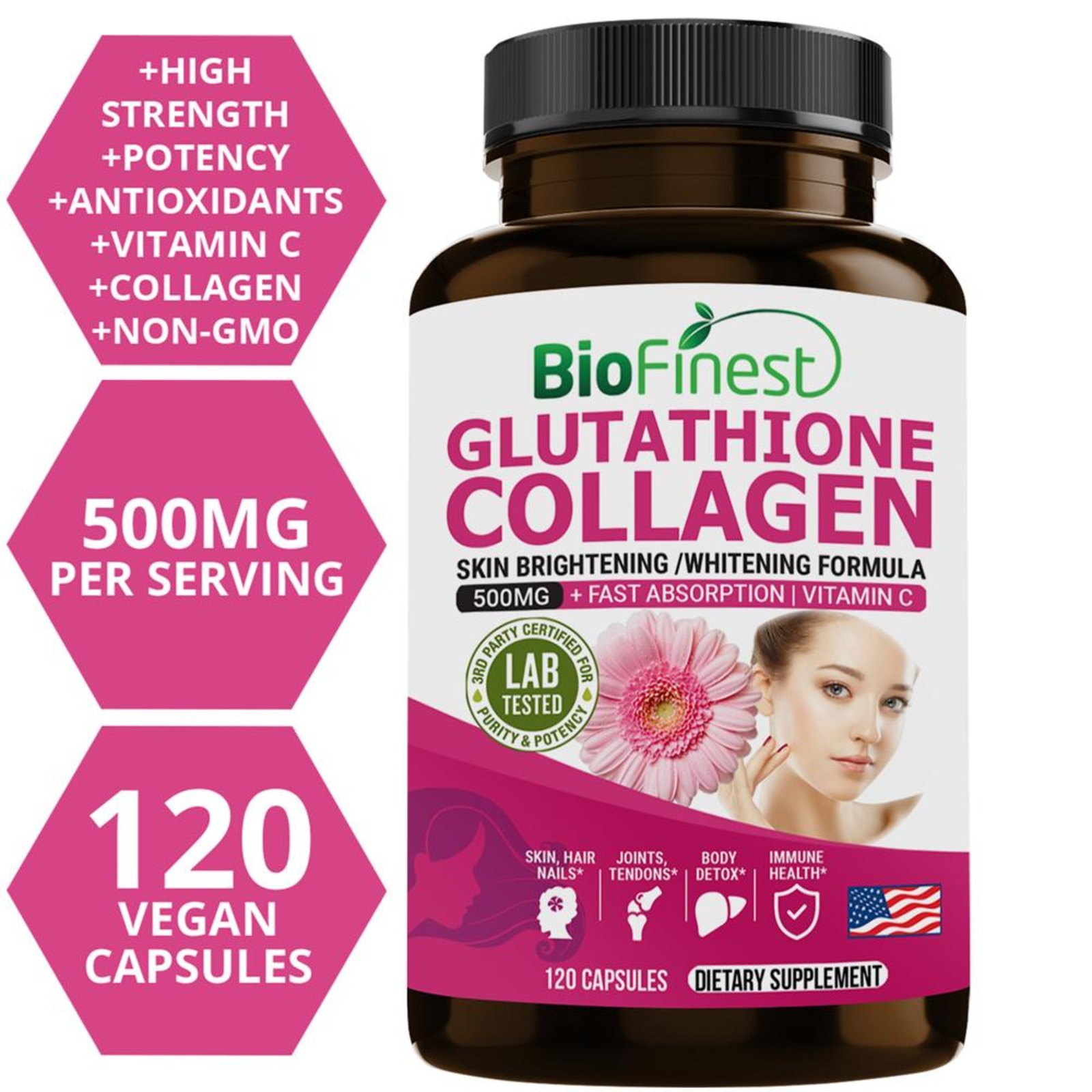 is glutathione collagen Healthpath Natural + Dietary Supplement x 100 Capsules NATUREGLOW GLUTATHIONE & COLLAGEN GLOW
