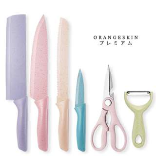 Evcriverh kitchen knife 6pcs set stainless steel