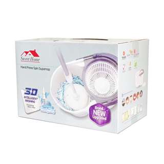 Supamop M500 White Spin Mop Spin for Washing and Dry
