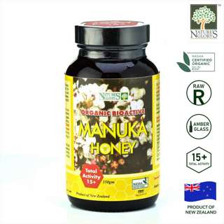 Nature's Glory Organic Raw Bioactive Manuka Honey TA 15+