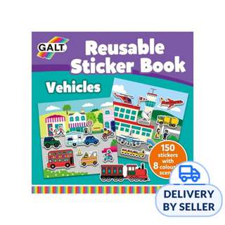 Galt Reusable Sticker Book (Vehicles)