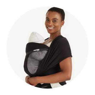 Newbie Love Baby Wrap Premium Mesh Black
