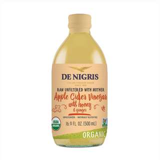 De Nigris Organic Apple Cider Vinegar Mother - Honey & Ginger