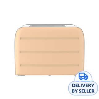 Odette 2-Slice Bread Toaster (Pastel Orange)