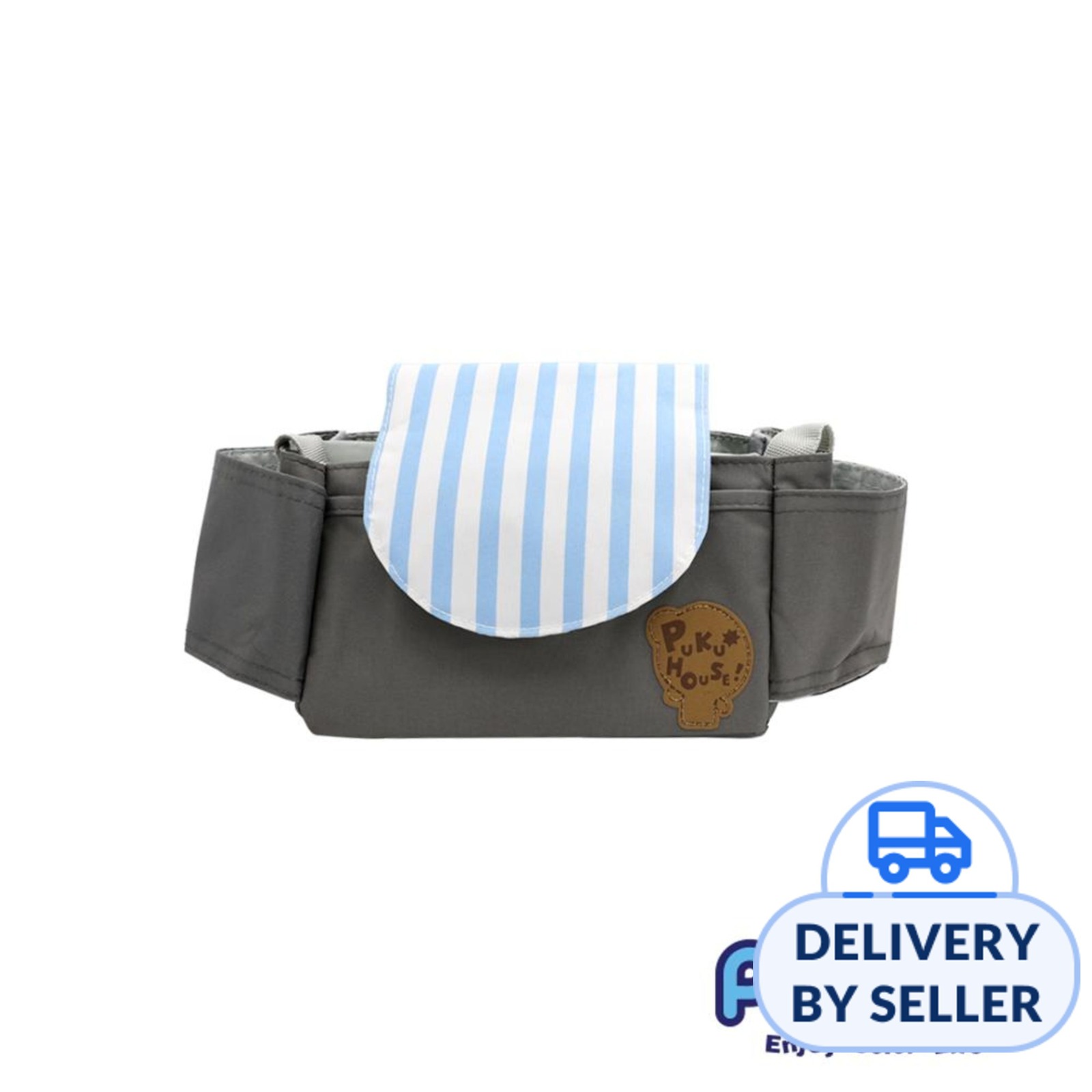 Puku Stroller Organizer with Cup Holder - Gre