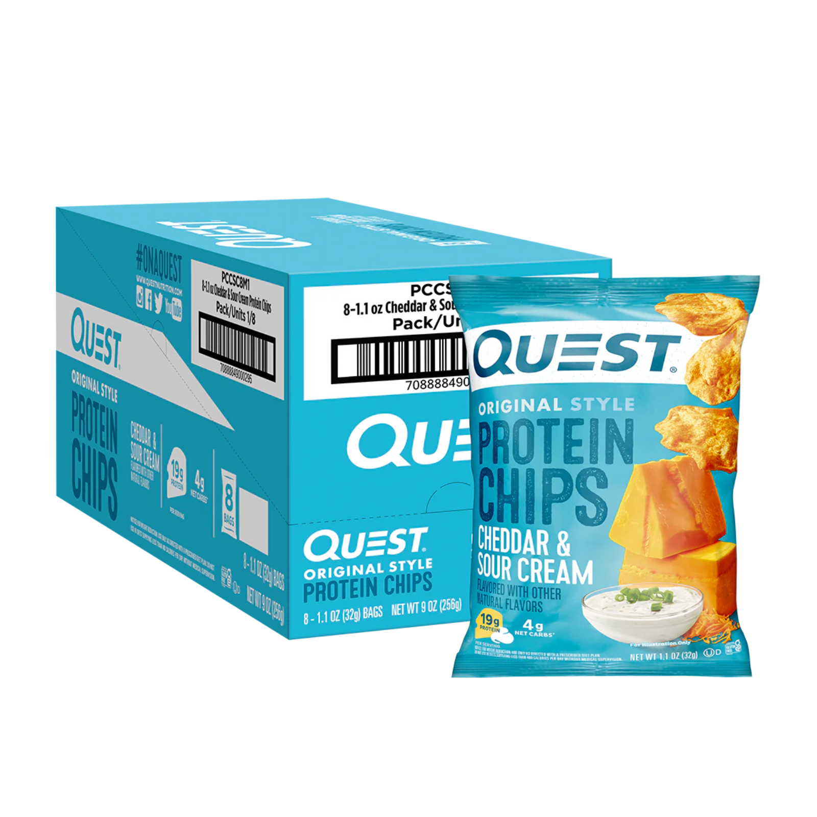 Quest Protein Chips Cheddar and Sour Cream