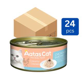 Aatas Cat Creamy Chicken & Sardine in Gravy (CTN)