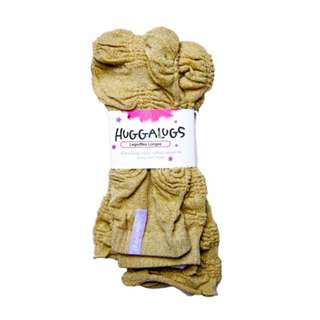 Huggalugs Cotton Leg Ruffles Longes Gold Sparkle