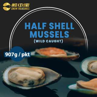 Snow Treasures Premium Half Shell Mussels