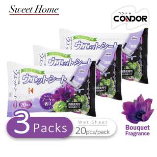 Condor Satto Sterilization Floor Wet Wipes Sheet - Bouquet