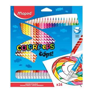 Maped Art Colour Peps Erasable 24pcs Colour Pencils 832824 Maped Art Colour Peps Erasable 24pcs Colour Pencils 832824