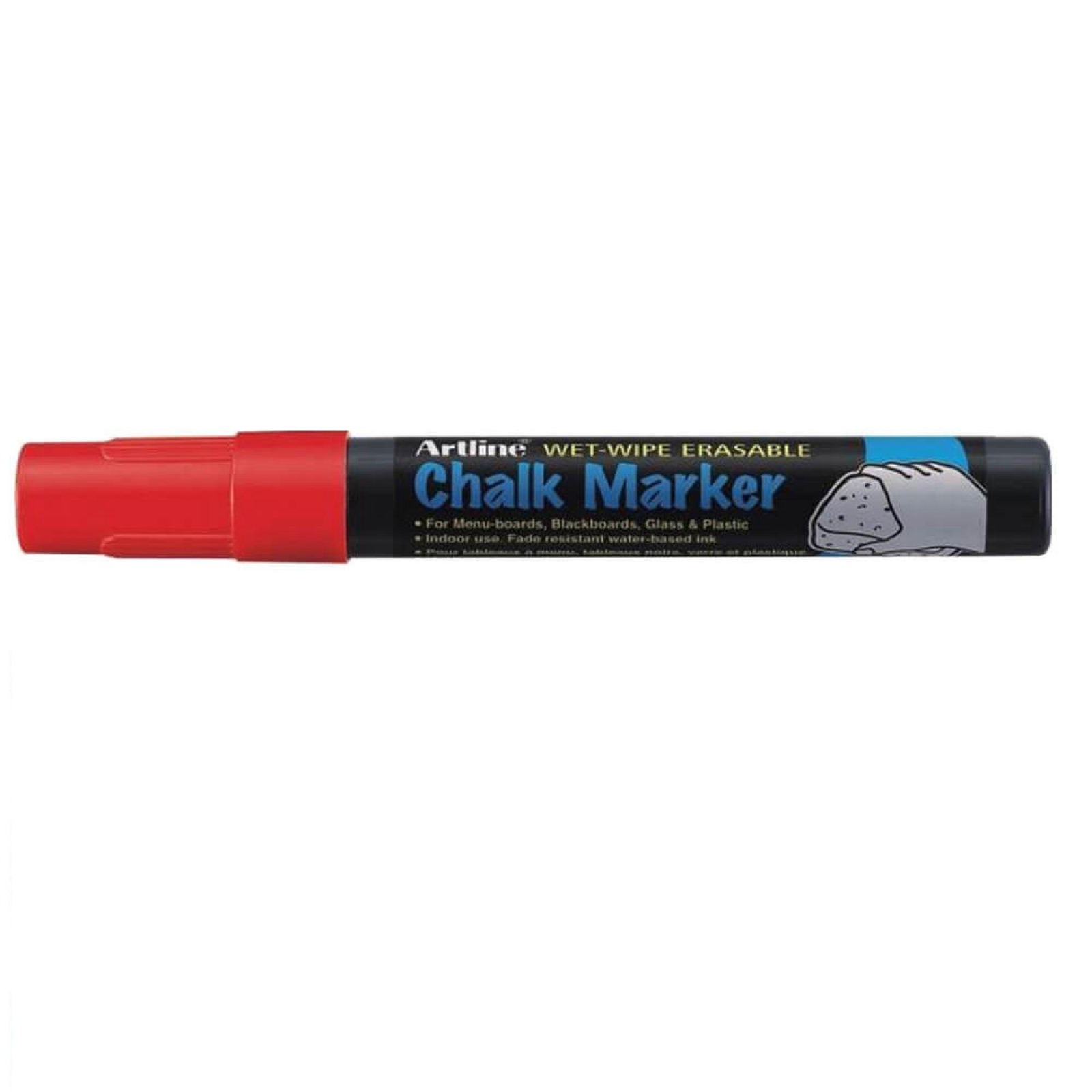 Artline Chalk Marker EPW4 Red NTUC FairPrice