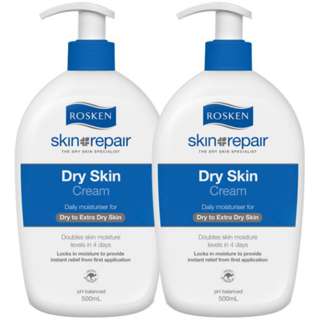 Rosken Skin Repair Dry Skin Cream Twin Pack