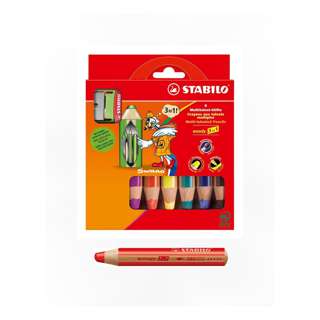 STABILO Woody 3 in 1 6pcs with Sharpener