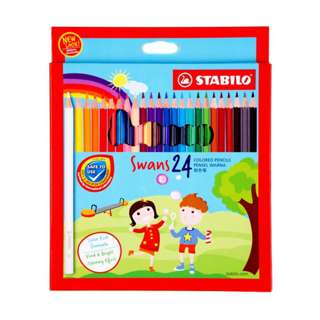 STABILO Swans Coloured Pencil 24 Colours 1879S