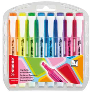 STABILO Swing Cool Highlighters Pack of 8 275/8-3