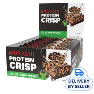 Musashi Protein Crisp Bar - Dark Chocolate Mint Musashi Protein Crisp Bar - Dark Chocolate Mint
