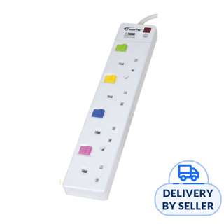 PowerPac 4Way Extension Cord 2M (PP3884-2)